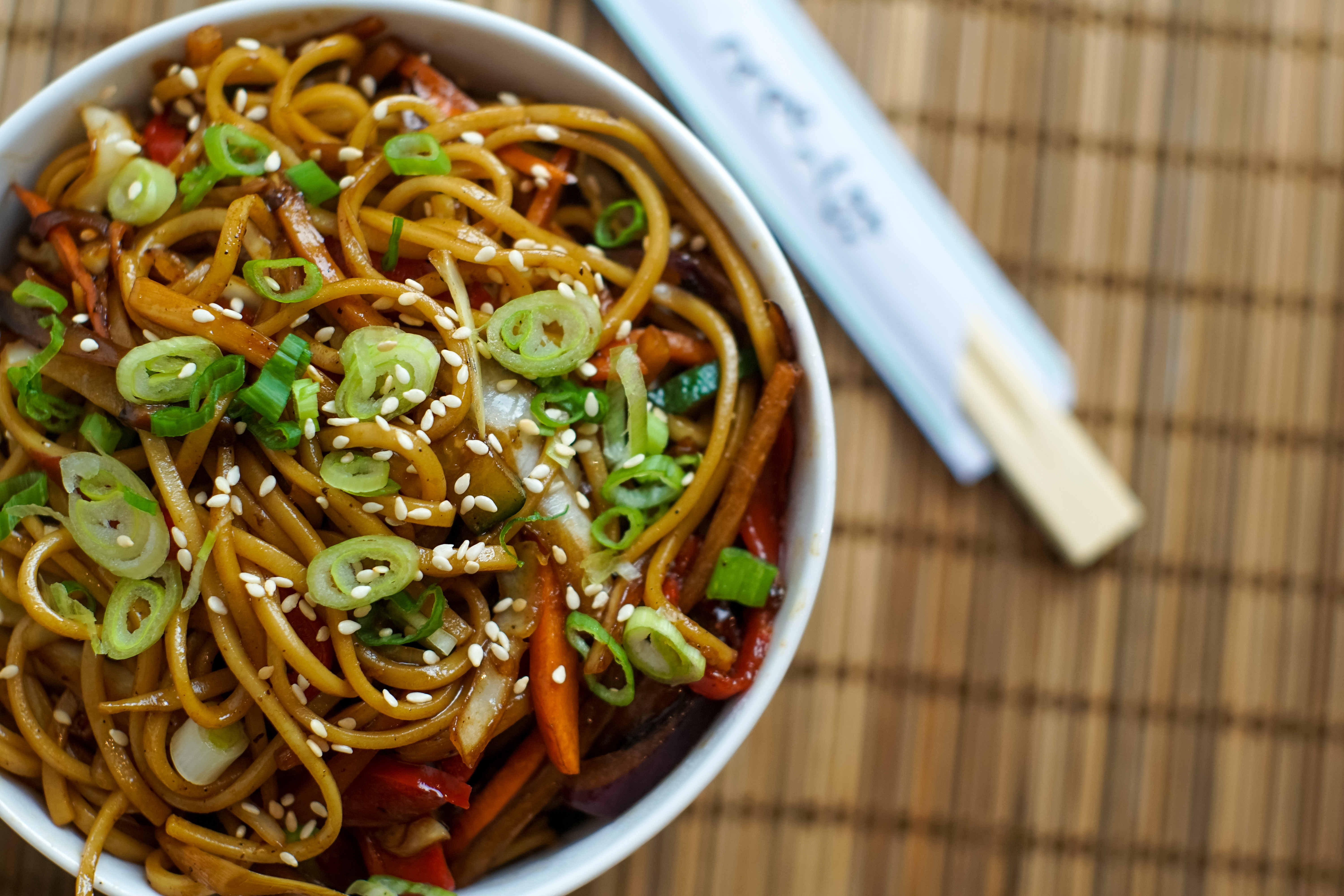 Veggie Stir-Fry Noodle Bowls